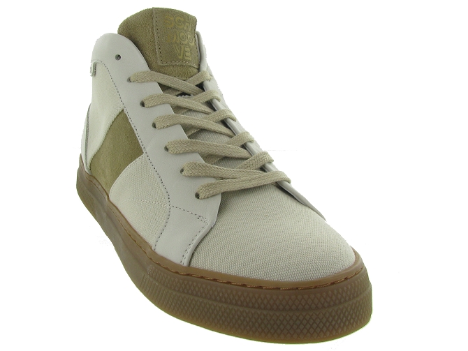 Schmoove baskets et sneakers spark low canvas beige4835801_3