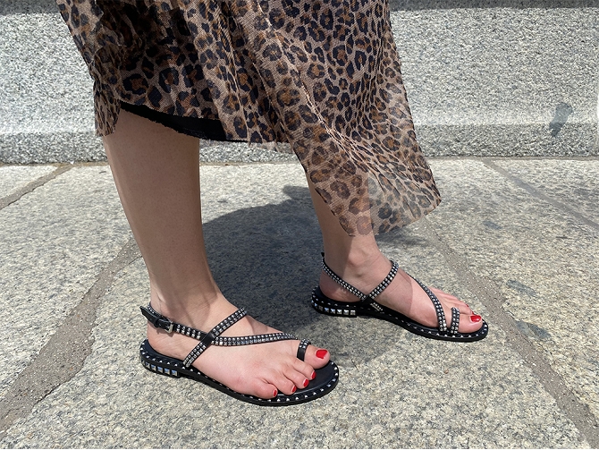 nu pieds - Confort - femme - Cuir - Noir - Ash italia