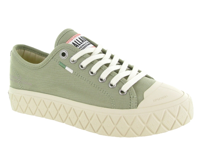 baskets et sneakers - Confort - femme - Toile  - Vert amande - Palladium4838004_2