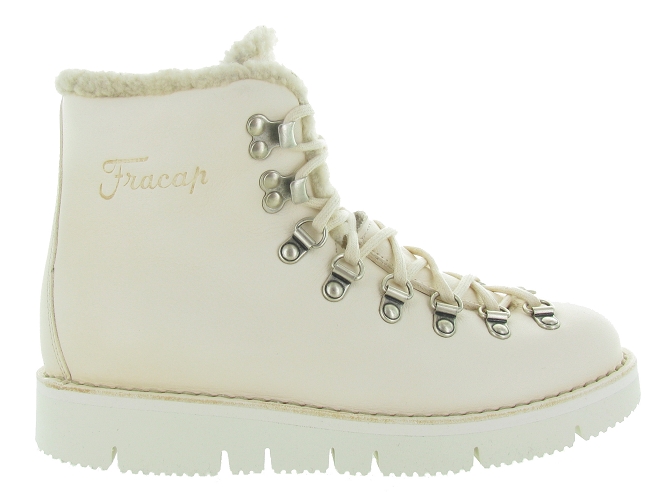 apres ski bottes fourrees - Botte de neige - femme - Cuir - Blanc - Fracap4847602_2