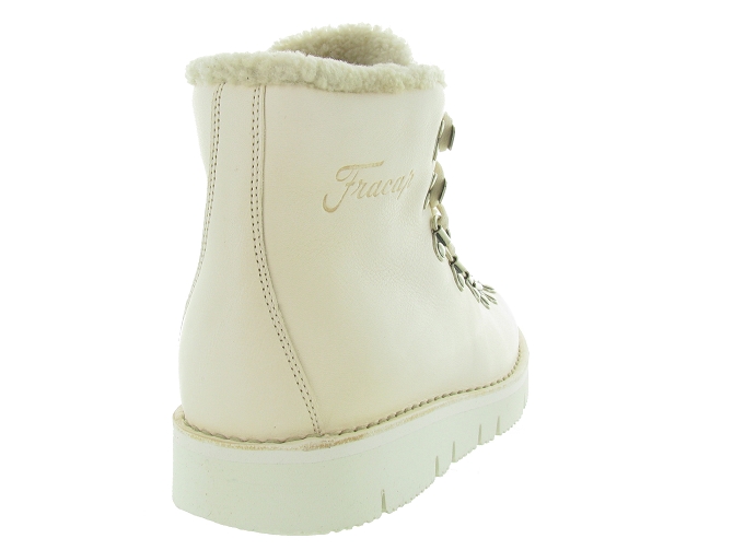 apres ski bottes fourrees - Botte de neige - femme - Cuir - Blanc - Fracap4847602_4