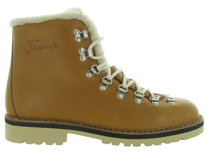 apres ski bottes fourrees - Bottes de neige - homme - Cuir - Camel - Fracap4847701_2