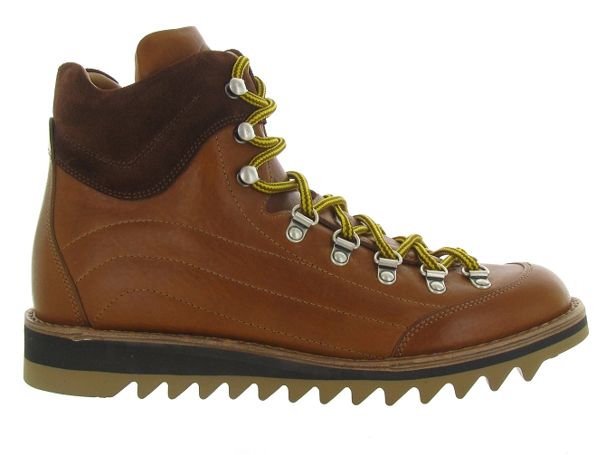 apres ski bottes fourrees - Bottes de neige - homme - Cuir - Marron - Fracap4847801_2