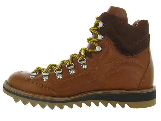 apres ski bottes fourrees - Bottes de neige - homme - Cuir - Marron - Fracap4847801_4