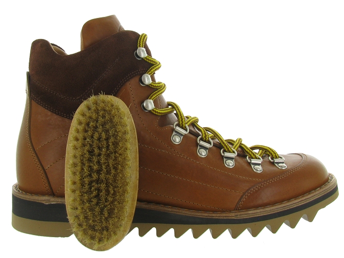 apres ski bottes fourrees - Bottes de neige - homme - Cuir - Marron - Fracap4847801_6