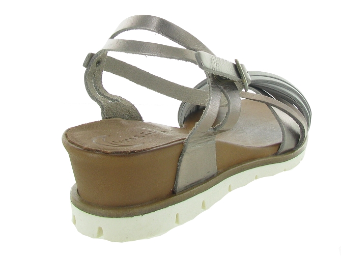 sandales et nu pieds - Confort - femme - Cuir - Marron - Lune et lautre4848101_5