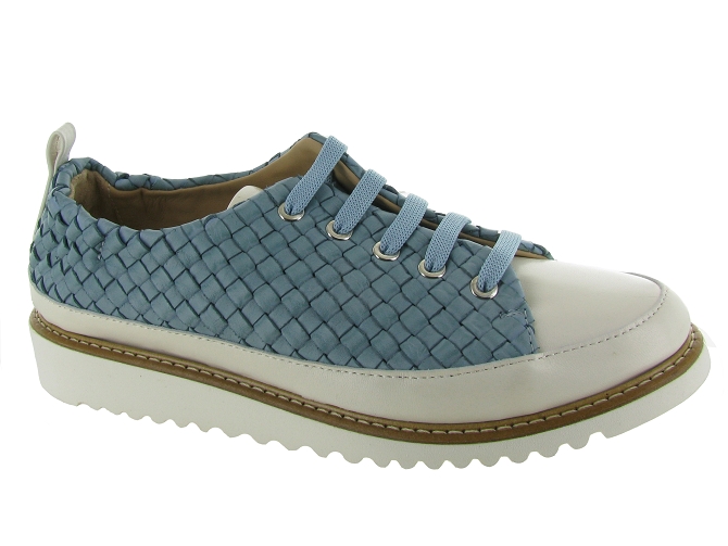 Xsa chaussures a lacets 8010 tresse turquoise