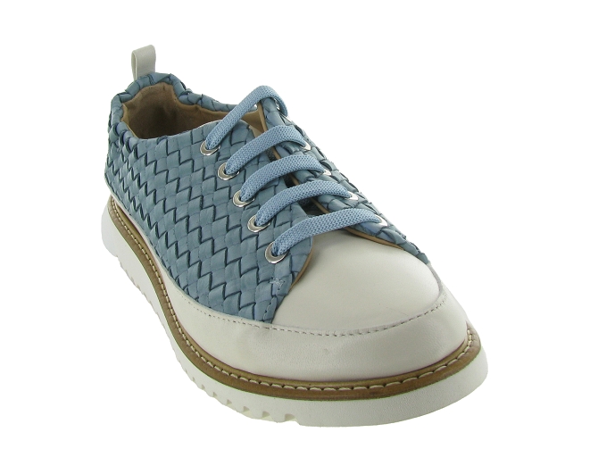 Xsa chaussures a lacets 8010 tresse turquoise4851603_3