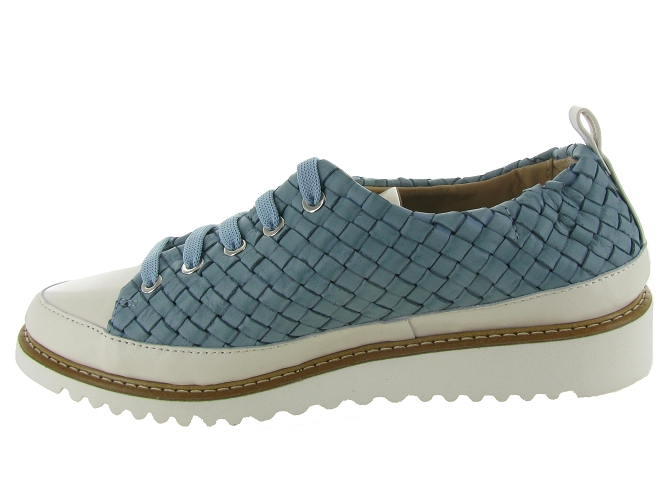 Xsa chaussures a lacets 8010 tresse turquoise4851603_4