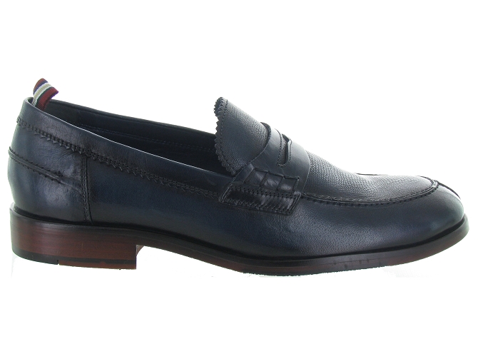 mocassins - Elégant - homme - Cuir - Bleu Marine - Azzaro4852802_2