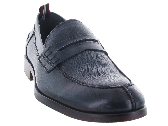 mocassins - Elégant - homme - Cuir - Bleu Marine - Azzaro4852802_3