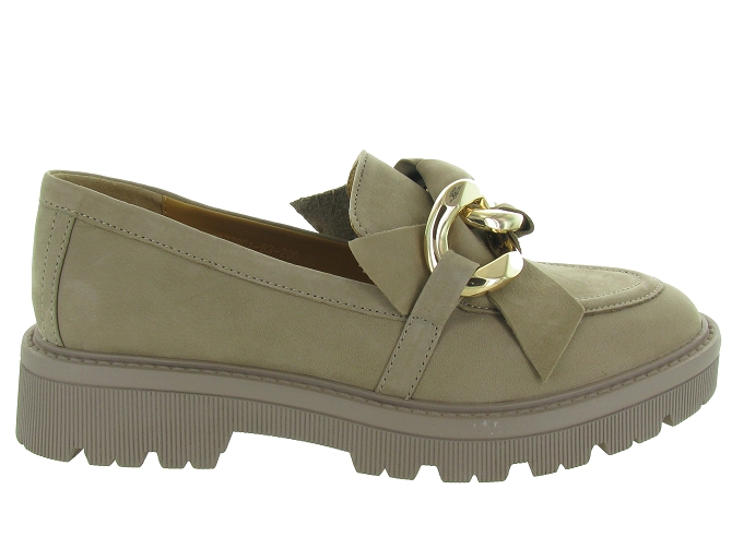 mocassins - Elégant - femme - Cuir - Taupe - Regarde le ciel...4865002_2