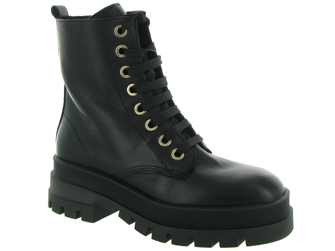 apres ski bottes fourrees - Botte de neige - femme - Cuir - Noir - Armando