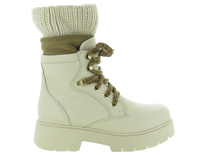 apres ski bottes fourrees - Botte de neige - femme - Cuir - Beige - Armando4866601_2