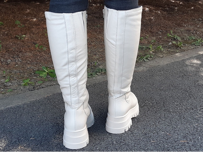 apres ski bottes fourrees - Botte de neige - femme - Cuir - Blanc - Armando4867101_2