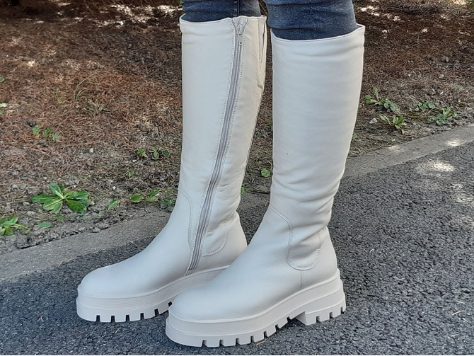apres ski bottes fourrees - Botte de neige - femme - Cuir - Blanc - Armando4867101_3