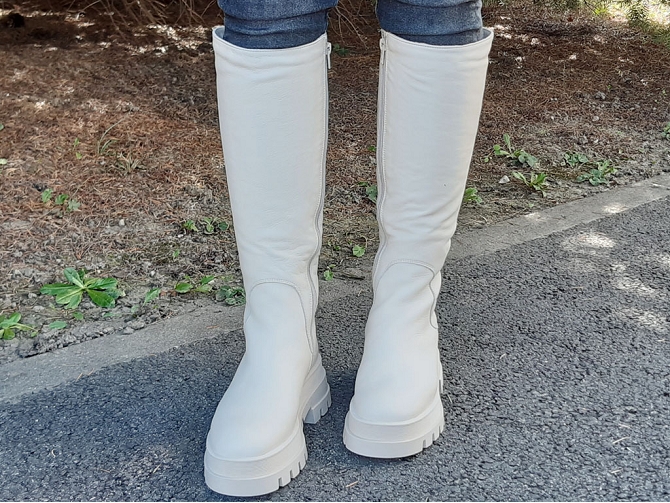 apres ski bottes fourrees - Botte de neige - femme - Cuir - Blanc - Armando4867101_4