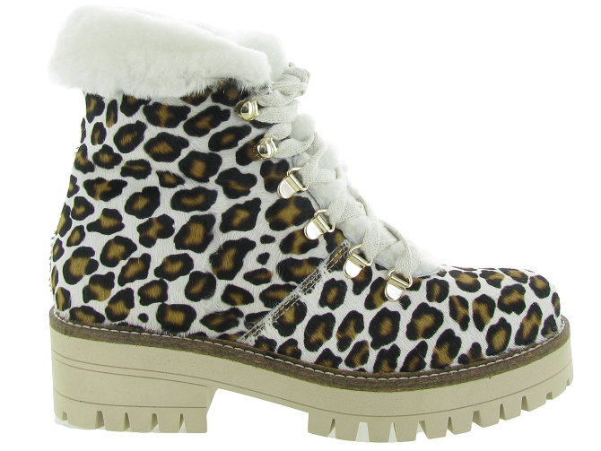 apres ski bottes fourrees - Chaussure neige - femme - Cuir - Léopard - Armando4867301_2