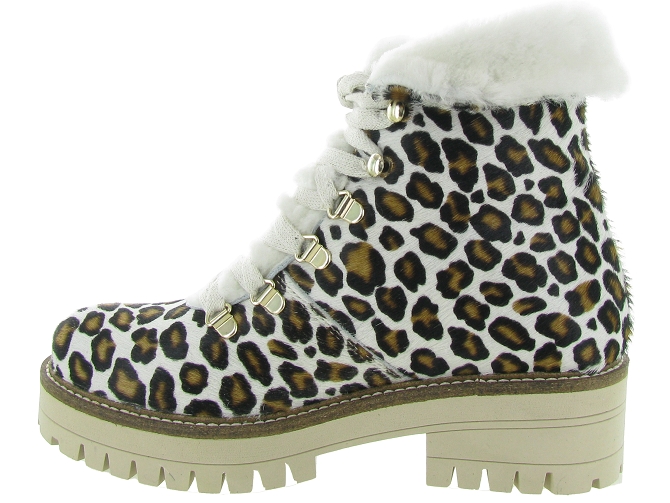 apres ski bottes fourrees - Chaussure neige - femme - Cuir - Léopard - Armando4867301_4