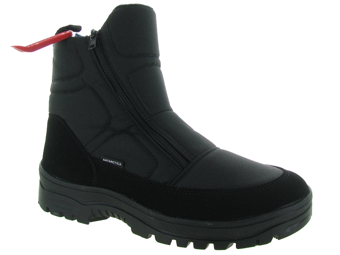 apres ski bottes fourrees - Chaussures neige - homme - Nylon - Noir - Antartica
