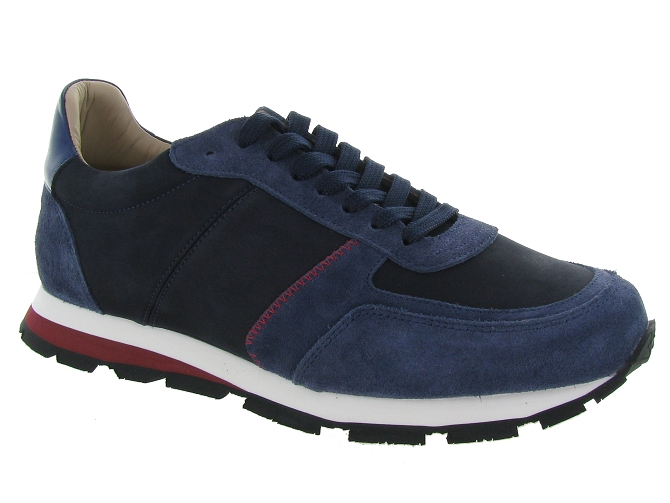 baskets et sneakers - Tendance - homme - Cuir - Bleu - Zespa