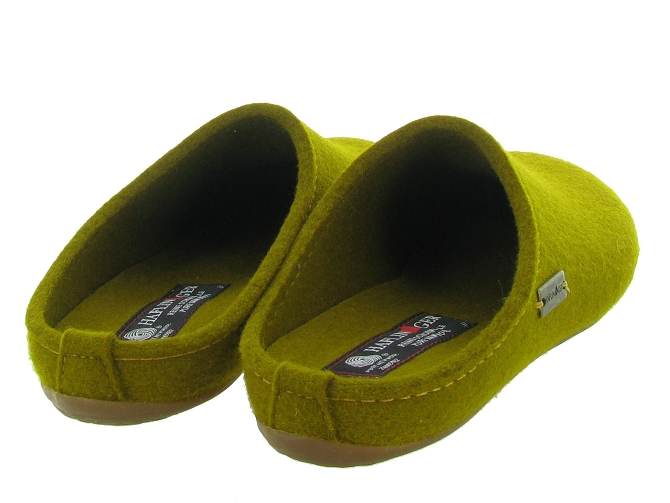 chaussons et pantoufles - Mules Sabots - femme - Feutrine - Jaune - Haflinger4874901_5