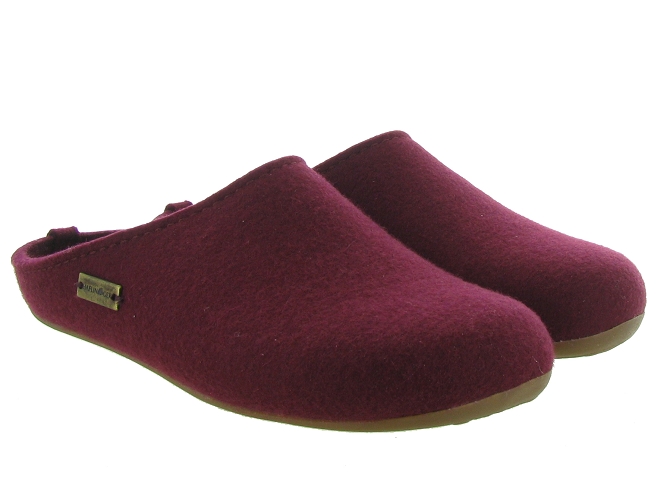 Haflinger chaussons et pantoufles fundus femme ext bordeaux