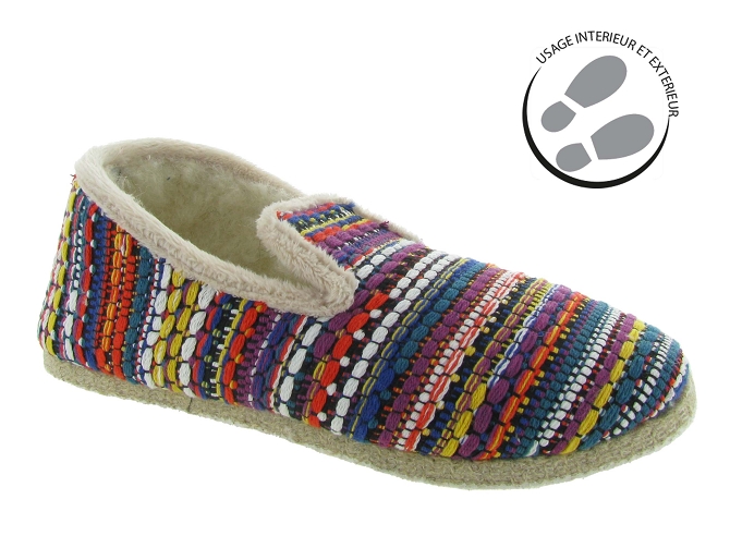 Rondinaud chaussons et pantoufles margot femme exterieur multicolor