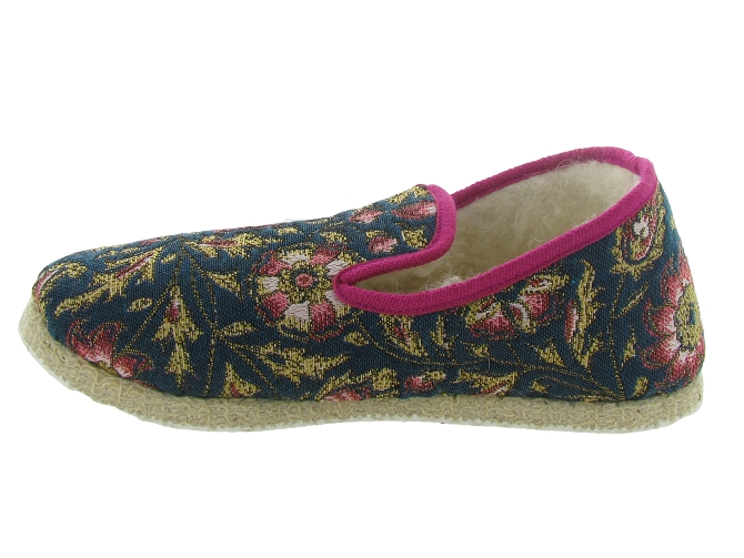 chaussons et pantoufles - Charentaise - femme - Textile - Bleu Marine - Rondinaud4876801_3