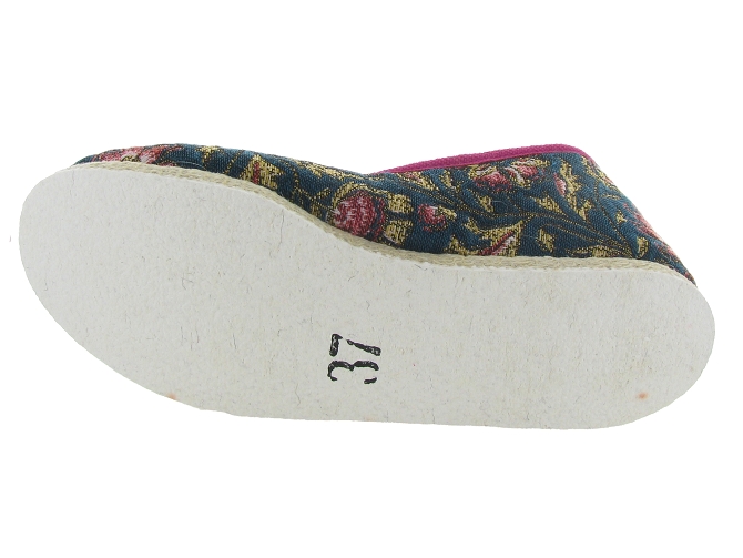 chaussons et pantoufles - Charentaise - femme - Textile - Bleu Marine - Rondinaud4876801_4