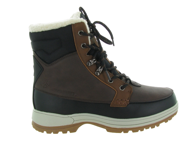 apres ski bottes fourrees - Chaussures neige - homme - Synthétique - Marron - Kimberfeel4877801_2