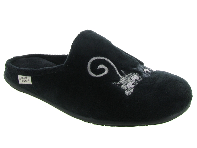 La maison de l espadrille chaussons et pantoufles 9006 noir4879601_2