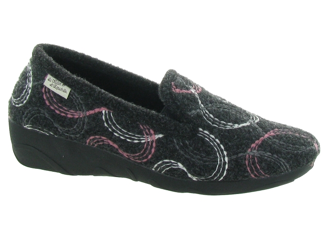 La maison de l espadrille chaussons et pantoufles 6946 noir4880301_2
