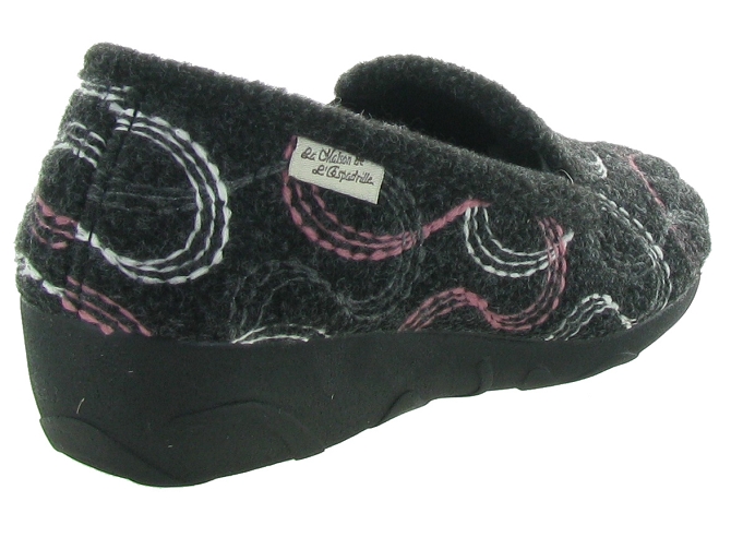 La maison de l espadrille chaussons et pantoufles 6946 noir4880301_5