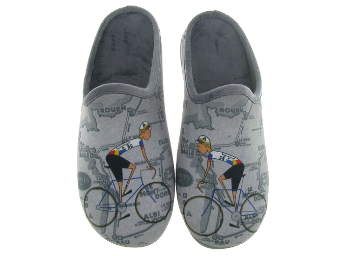 chaussons et pantoufles - Mules Sabots - homme - Synthétique - Gris - La maison de l espadrille