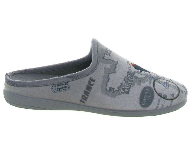 chaussons et pantoufles - Mules Sabots - homme - Synthétique - Gris - La maison de l espadrille4880801_2