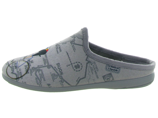 chaussons et pantoufles - Mules Sabots - homme - Synthétique - Gris - La maison de l espadrille4880801_3