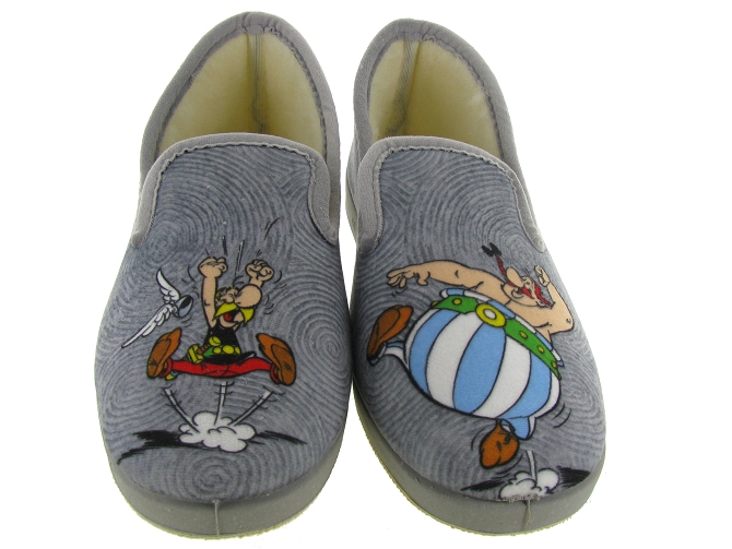 La maison de l espadrille chaussons et pantoufles a58h charentaise asterix gris