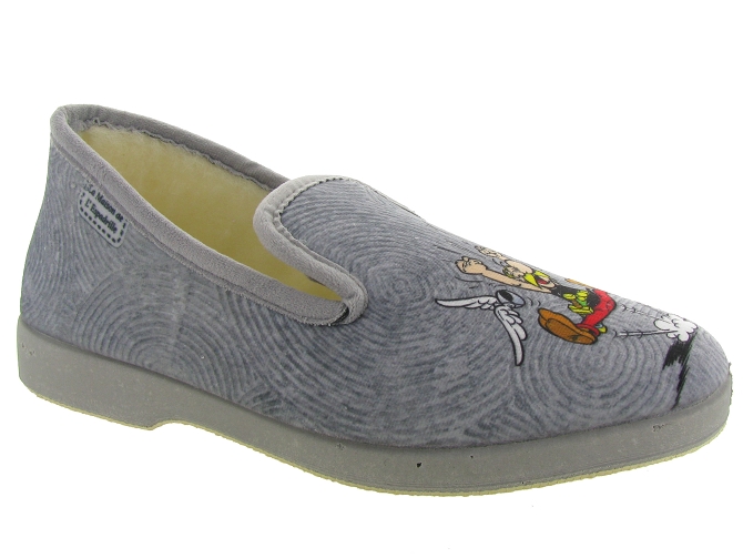 La maison de l espadrille chaussons et pantoufles a58h charentaise asterix gris4881801_2