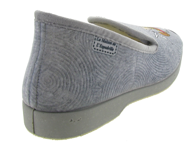 La maison de l espadrille chaussons et pantoufles a58h charentaise asterix gris4881801_5