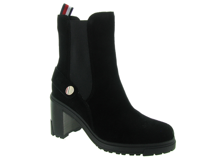 Tommy hilfiger bottines et boots outdoor high heel noir