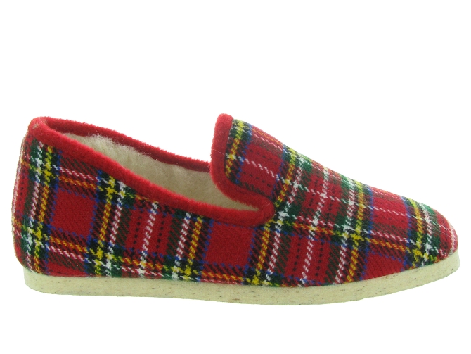 chaussons et pantoufles - Charentaises Hiver - homme - Synthétique - Rouge - Chiceasy4888601_2
