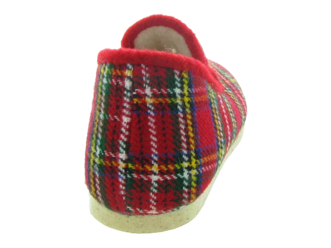 chaussons et pantoufles - Charentaises Hiver - homme - Synthétique - Rouge - Chiceasy4888601_5
