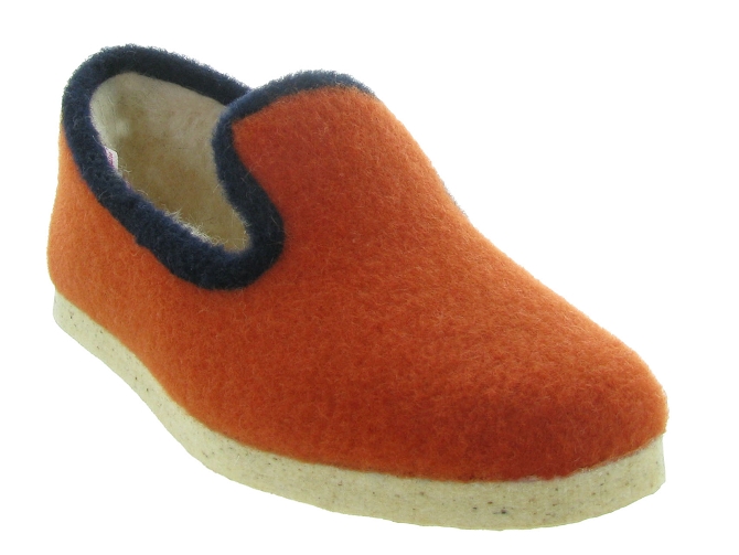 chaussons et pantoufles - Charentaise - femme - Synthétique - Orange - Chiceasy