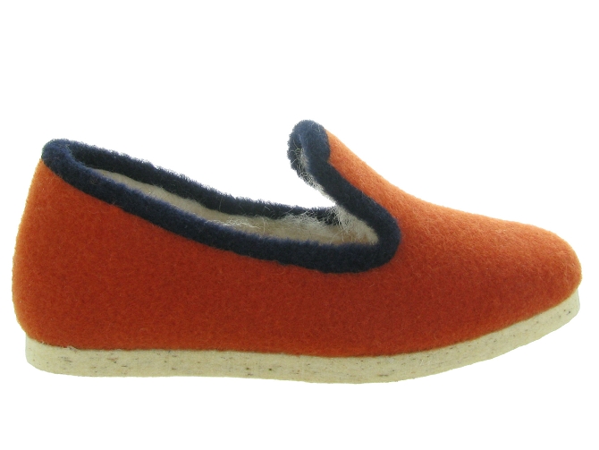 chaussons et pantoufles - Charentaise - femme - Synthétique - Orange - Chiceasy4889002_2
