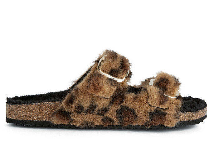 chaussons et pantoufles - Mules Sabots - femme - Synthétique - Léopard - Geox4890103_2