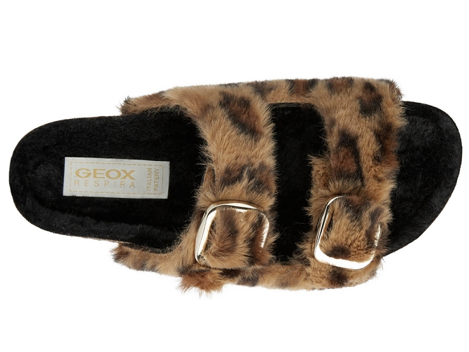 chaussons et pantoufles - Mules Sabots - femme - Synthétique - Léopard - Geox4890103_3