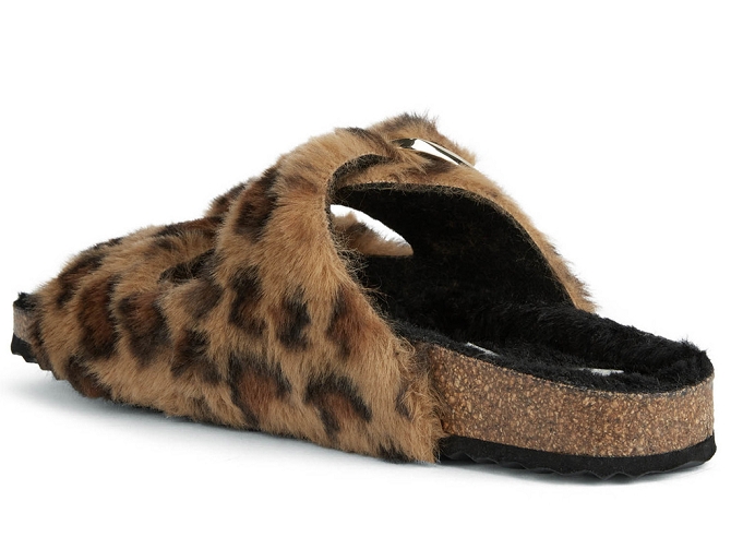 chaussons et pantoufles - Mules Sabots - femme - Synthétique - Léopard - Geox4890103_4