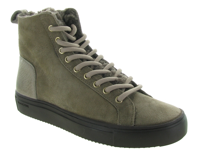 apres ski bottes fourrees - Botte de neige - femme - Nubuck - Kaki - Black stone