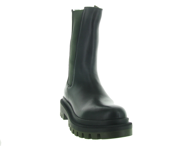 bottines et boots - Motardes - femme - Cuir - Noir - Julie dee4896001_3